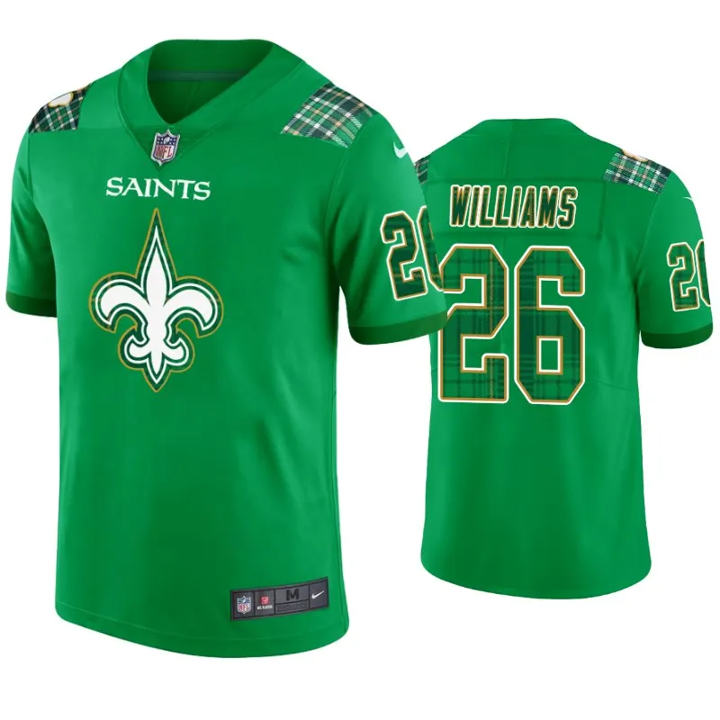 P.J. Williams New Orleans Saints Nike St. Patrick's Day Jersey - Kelly Green