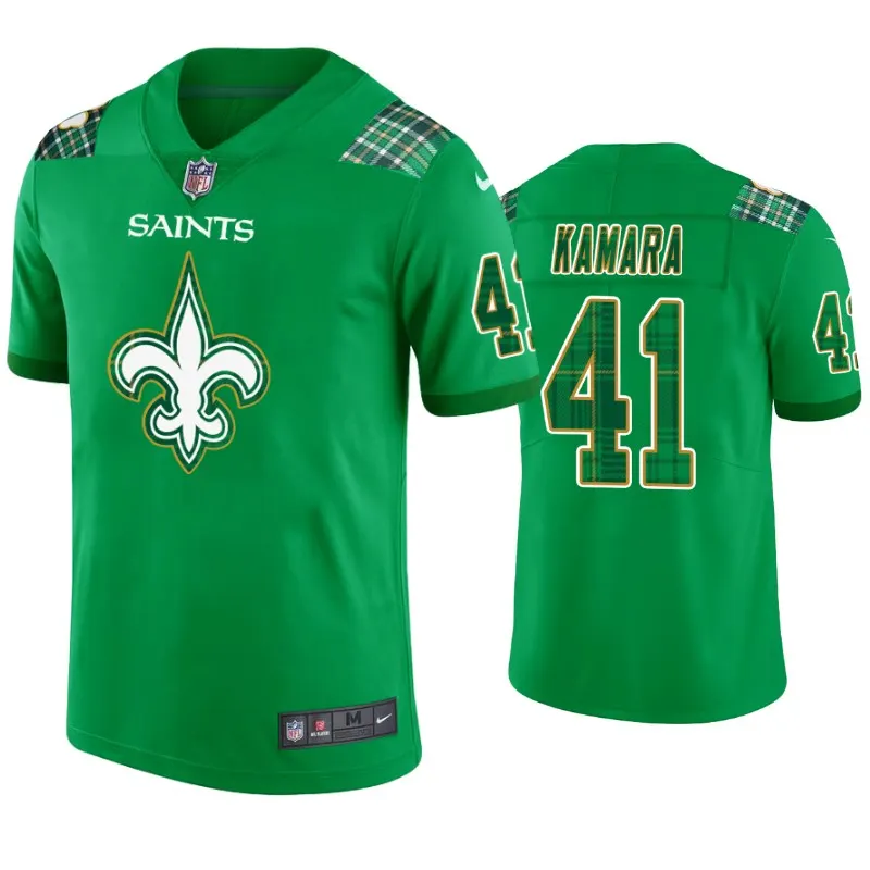 Alvin Kamara New Orleans Saints Nike St. Patrick's Day Jersey - Kelly Green