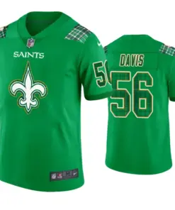 Demario Davis New Orleans Saints Nike St. Patrick's Day Jersey - Kelly Green