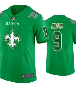 Drew Brees New Orleans Saints Nike St. Patrick's Day Jersey - Kelly Green