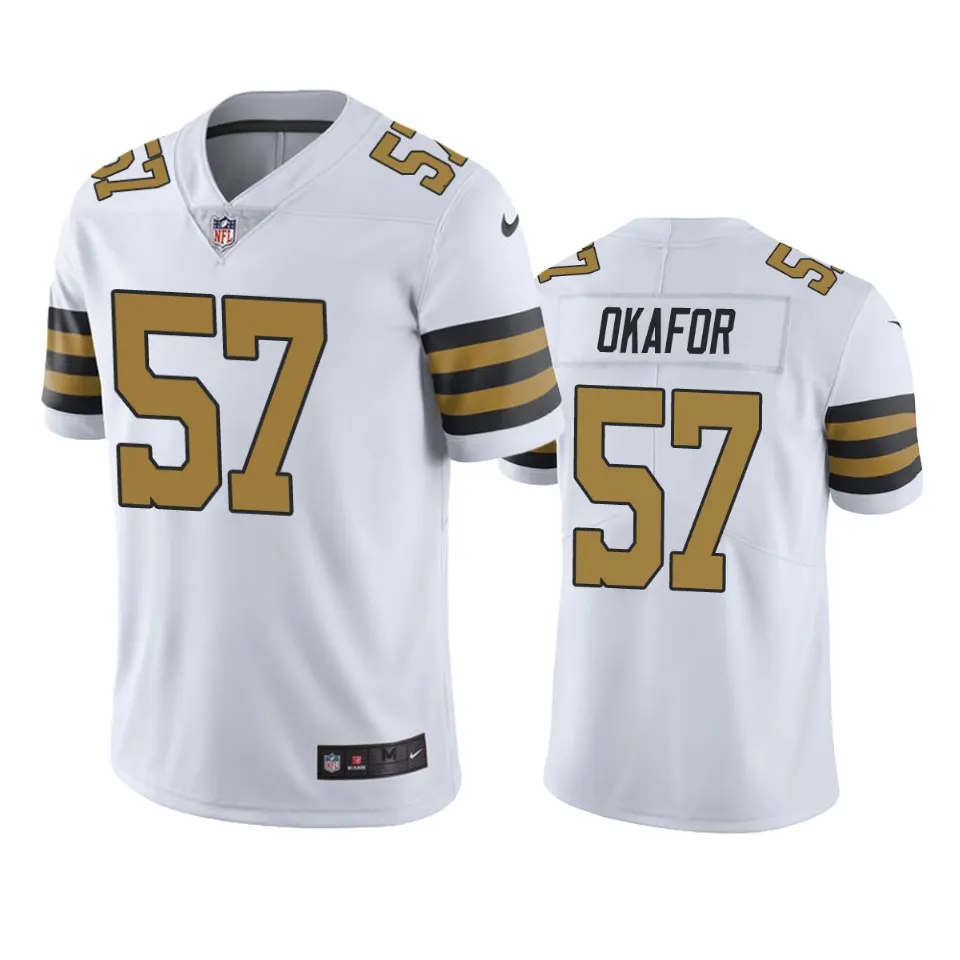 Alex Okafor New Orleans Saints Nike Color Rush Limited Jersey - White