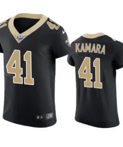 Alvin Kamara New Orleans Saints Nike 100th Season Vapor Elite Jersey - Black