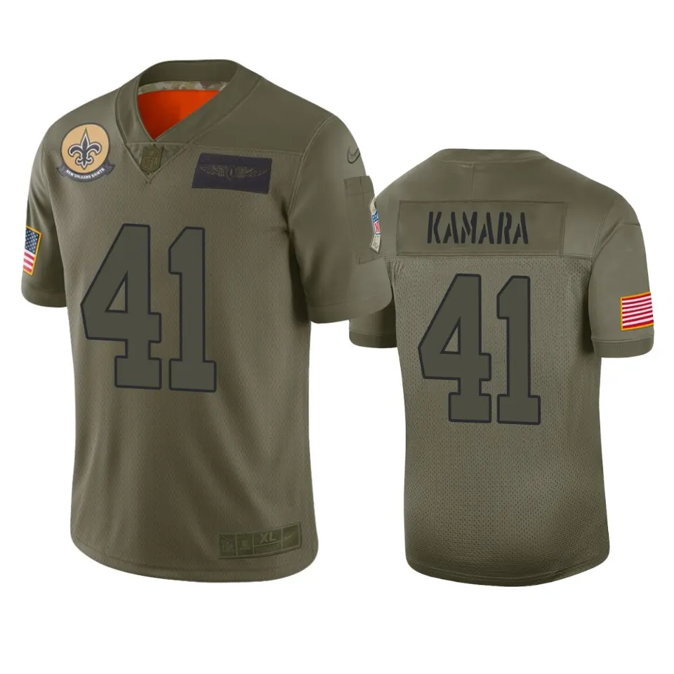 Alvin Kamara New Orleans Saints Nike 2019 Salute to Service Limited Jersey - Olive