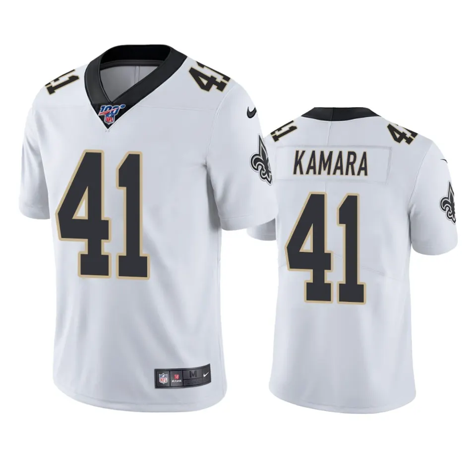 Alvin Kamara New Orleans Saints Nike 100th Season Vapor Limited Jersey - White