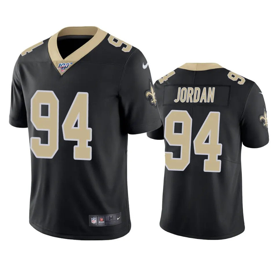 Cameron Jordan New Orleans Saints Nike 100th Season Vapor Limited Jersey - Black