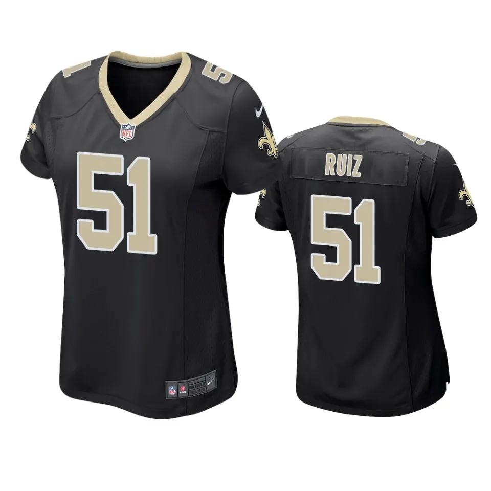Cesar Ruiz New Orleans Saints Nike Women's 2020 NFL Draft Game Jersey - Black