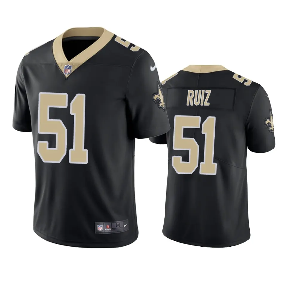 Cesar Ruiz New Orleans Saints Nike 2020 NFL Draft Vapor Limited Jersey - Black