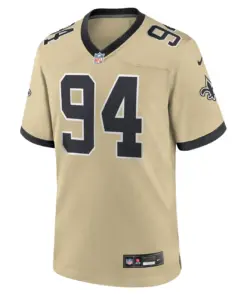 Alternative view of Cameron Jordan New Orleans Saints Nike Alternate Game Jersey - Gold - Cameron Jordan Mens - Tan
