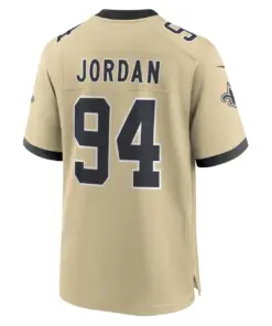 Cameron Jordan New Orleans Saints Nike Alternate Game Jersey - Gold - Cameron Jordan Mens - Tan - Image 3