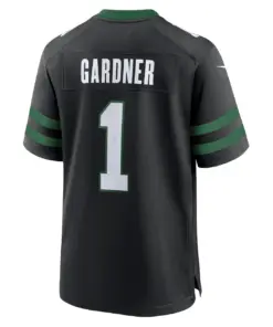 Ahmad Sauce Gardner New York Jets Nike Alternate Game Jersey - Black - Mens - Anthracite - Image 3