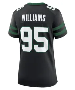 Quinnen Williams New York Jets Nike Women's Alternate Game Jersey - Black - Quinnen Williams Womens - Anthracite - Image 3