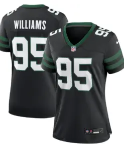 Quinnen Williams New York Jets Nike Women's Alternate Game Jersey - Black - Quinnen Williams Womens - Anthracite