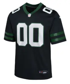 Alternative view of New York Jets Nike Youth Alternate Custom Game Jersey - Black