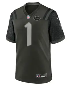 Alternative view of Ahmad Sauce Gardner New York Jets Nike Rivalries Collection Game Jersey - Black - Mens - Anthracite