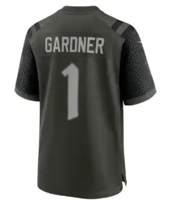 Ahmad Sauce Gardner New York Jets Nike Rivalries Collection Game Jersey - Black - Mens - Anthracite - Image 3