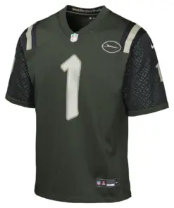 Alternative view of Ahmad Sauce Gardner New York Jets Nike Youth Rivalries Collection Game Jersey - Black - - Olive
