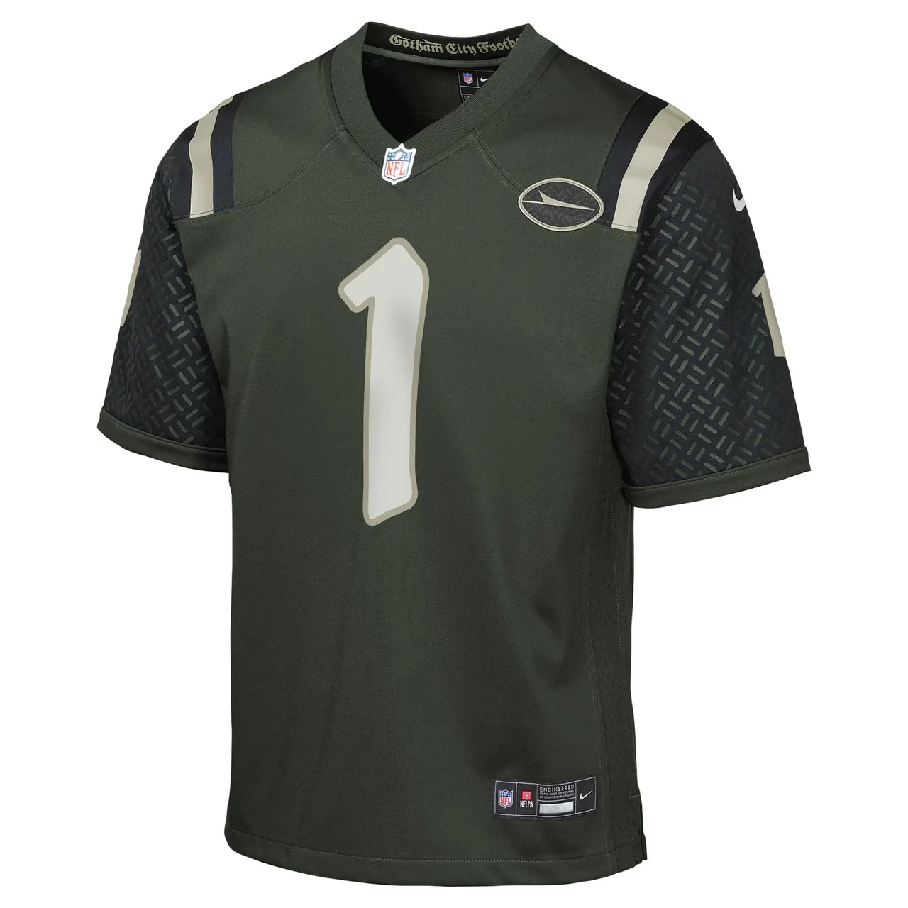 Ahmad Sauce Gardner New York Jets Nike Youth Rivalries Collection Game Jersey - Black - - Olive - Image 2
