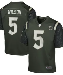 Garrett Wilson New York Jets Nike Youth Rivalries Collection Game Jersey - Black - Garrett Wilson - Olive