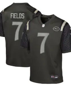 Justin Fields New York Jets Nike Youth Rivalries Collection Game Jersey - Black - Justin Fields - Black
