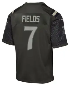 Justin Fields New York Jets Nike Youth Rivalries Collection Game Jersey - Black - Justin Fields - Black - Image 3