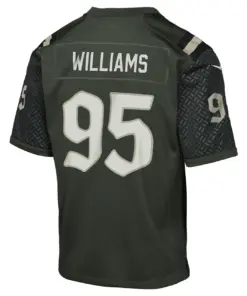 Quinnen Williams New York Jets Nike Youth Rivalries Collection Game Jersey - Black - Quinnen Williams - Black - Image 3