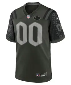 Alternative view of New York Jets Nike Rivalries Collection Custom Game Jersey Mens