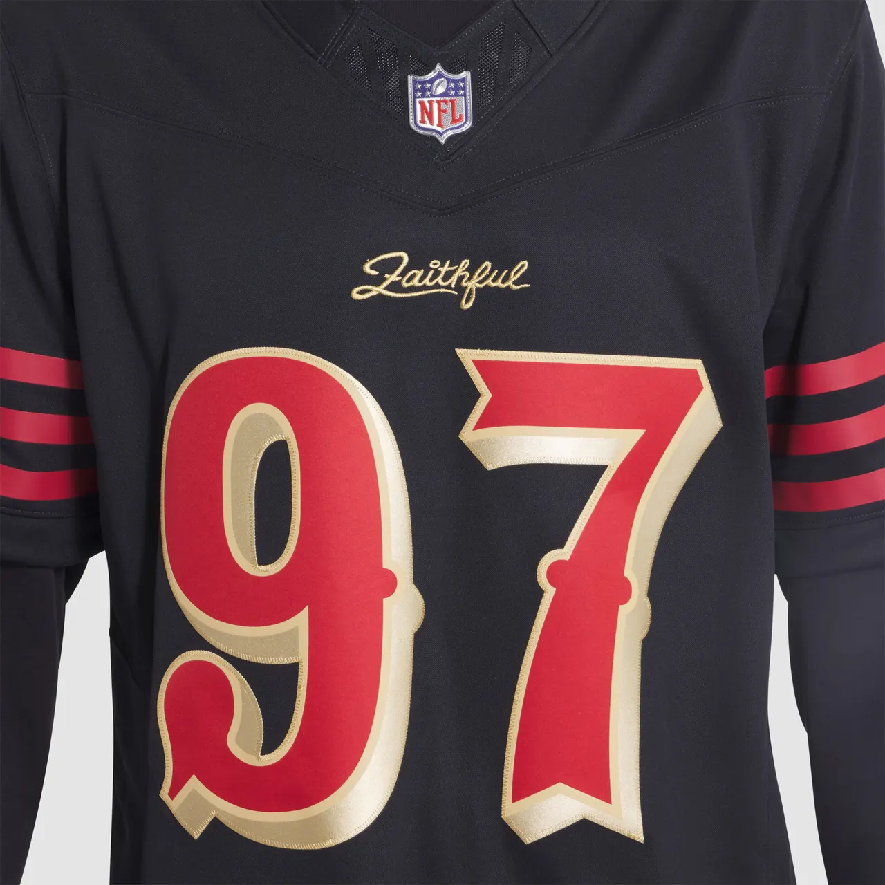 Nick Bosa San Francisco 49ers Nike 2025 Rivalries Collection Limited Jersey - Black - Image 6