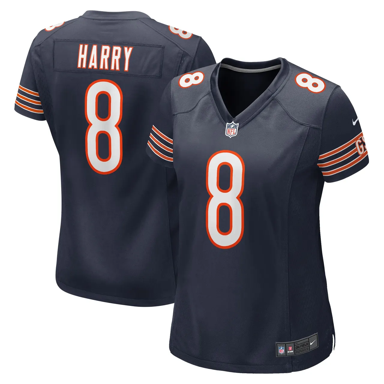 N'Keal Harry Chicago Bears Nike Women's Game Player Jersey - Navy - Image 2
