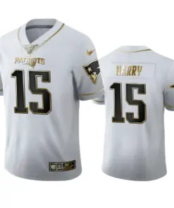 N'Keal Harry New England Patriots Nike 100th Season Golden Edition Jersey - White