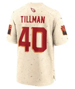 Pat Tillman Arizona Cardinals Nike 2025 Rivalries Collection Retired Player Game Jersey - Natural - Image 3