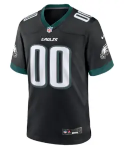 Alternative view of Philadelphia Eagles Nike Alternate Custom Game Jersey - Black - Custom Mens - Anthracite