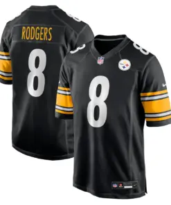 Aaron Rodgers Pittsburgh Steelers Nike Home Game Jersey - Black - Aaron Rodgers Mens - Black