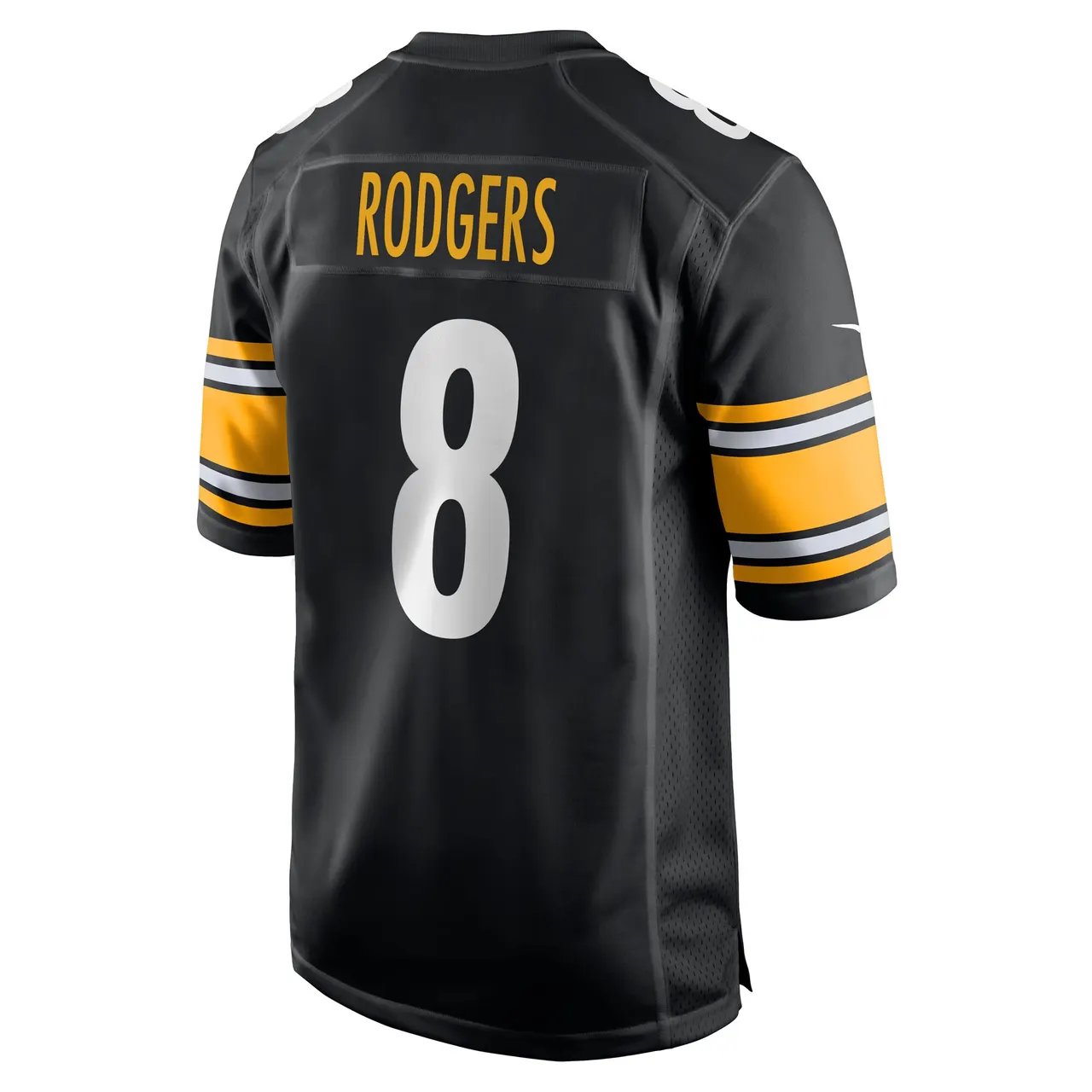 Aaron Rodgers Pittsburgh Steelers Nike Home Game Jersey - Black - Aaron Rodgers Mens - Black - Image 3