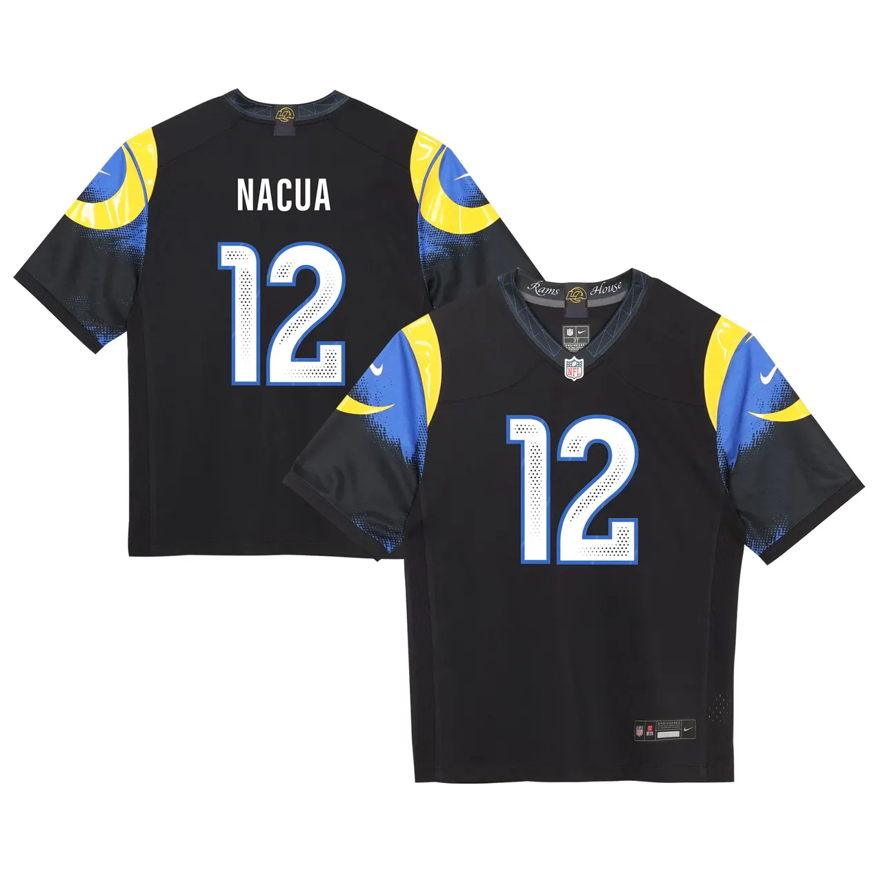 Puka Nacua Los Angeles Rams Nike Toddler 2025 Rivalries Collection Game Jersey - Midnight Blue