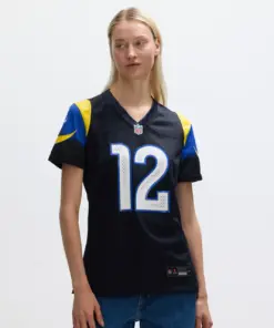 Puka Nacua Los Angeles Rams Nike Women's 2025 Rivalries Collection Game Jersey - Midnight Blue - Image 4