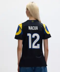 Puka Nacua Los Angeles Rams Nike Women's 2025 Rivalries Collection Game Jersey - Midnight Blue - Image 5