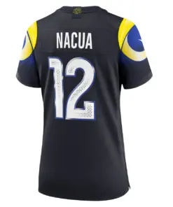 Puka Nacua Los Angeles Rams Nike Women's 2025 Rivalries Collection Game Jersey - Midnight Blue - Image 3