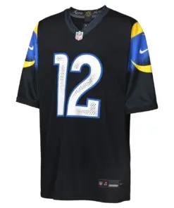 Alternative view of Puka Nacua Los Angeles Rams Nike Youth 2025 Rivalries Collection Game Jersey - Midnight Blue
