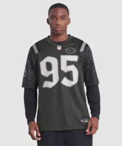 Quinnen Williams New York Jets Nike 2025 Rivalries Collection Game Jersey - Gotham Green - Image 4