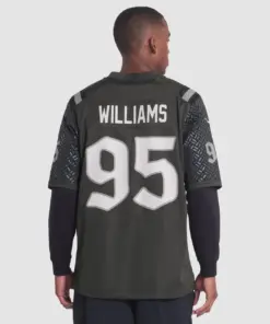 Quinnen Williams New York Jets Nike 2025 Rivalries Collection Game Jersey - Gotham Green - Image 5
