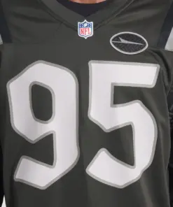 Quinnen Williams New York Jets Nike 2025 Rivalries Collection Game Jersey - Gotham Green - Image 6