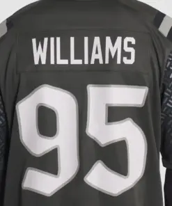 Quinnen Williams New York Jets Nike 2025 Rivalries Collection Game Jersey - Gotham Green - Image 7