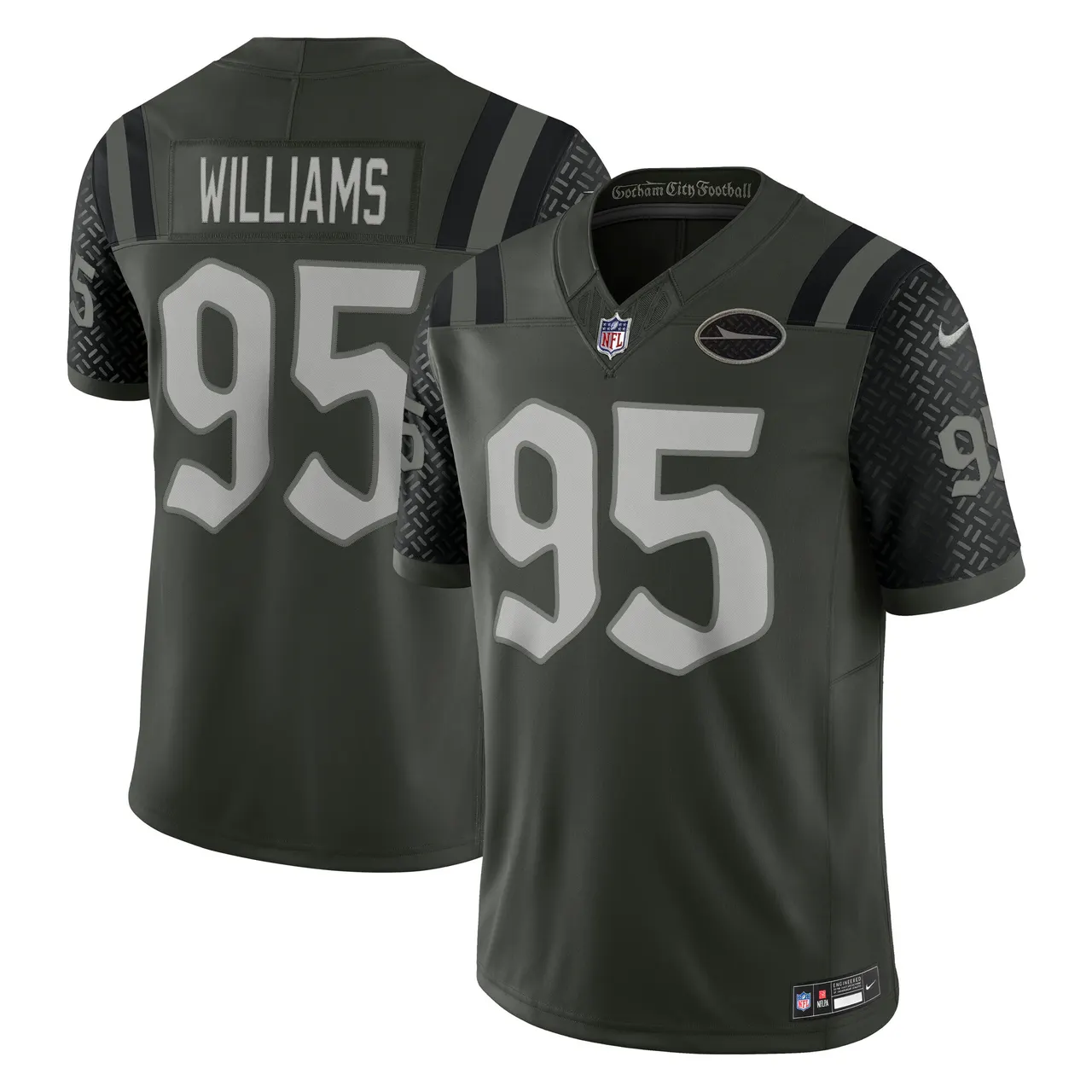 Quinnen Williams New York Jets Nike 2025 Rivalries Collection Limited Jersey - Gotham Green