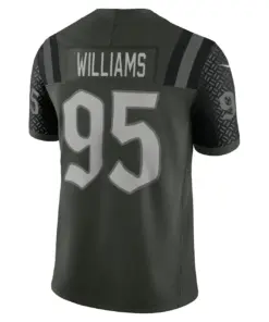 Quinnen Williams New York Jets Nike 2025 Rivalries Collection Limited Jersey - Gotham Green - Image 3
