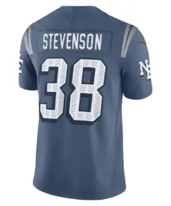Rhamondre Stevenson New England Patriots Nike 2025 Rivalries Collection Limited Jersey - Storm Blue - Image 3