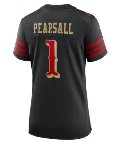 Ricky Pearsall San Francisco 49ers Nike Women's 2025 Rivalries Collection Game Jersey - Black - Image 3