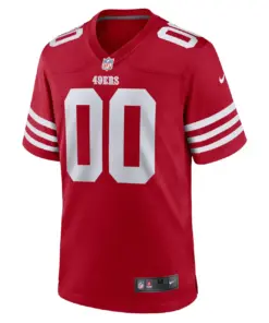 San Francisco 49ers Nike Home Custom Game Jersey - Scarlet - Custom Mens - Scarlet