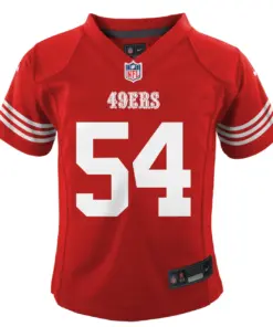 Alternative view of Fred Warner San Francisco 49ers Nike Youth Home Game Jersey - Scarlet - Fred Warner Kids - Red