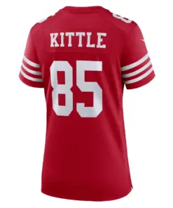 Alternative view of George Kittle San Francisco 49ers Nike Women's Home Game Jersey - Scarlet - George Kittle Womens - Red