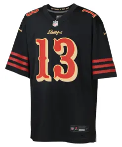 Alternative view of Brock Purdy San Francisco 49ers Nike Youth Rivalries Collection Game Jersey - Black - Brock Purdy - Black